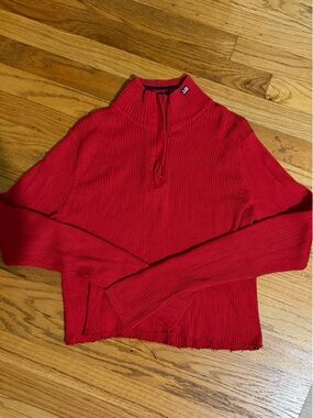 Women’s ralph lauren crop quarter zip